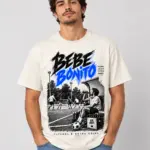 Azul — T-Shirt “Bebe Bonito — Amizade, Cerveja, Sempre”