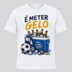 T-Shirt “É Meter Gelo — Jogo, Amigos, Bebidas” - Image 2