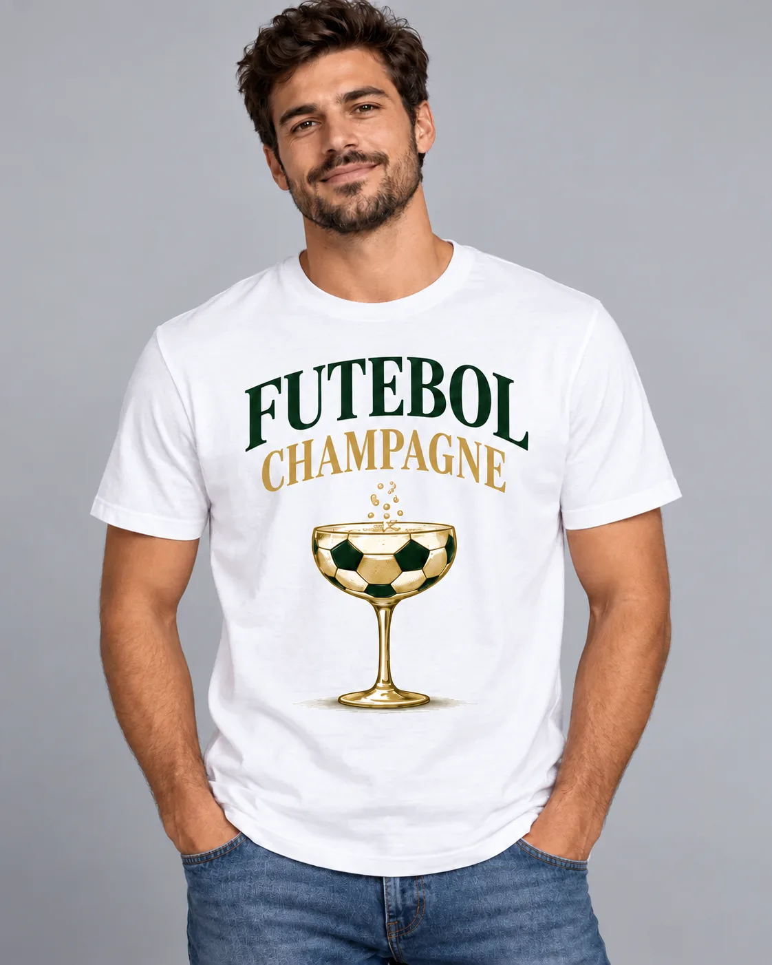 T-Shirt “Futebol Champagne” 5 T-Shirt “Futebol Champagne” - Image 1