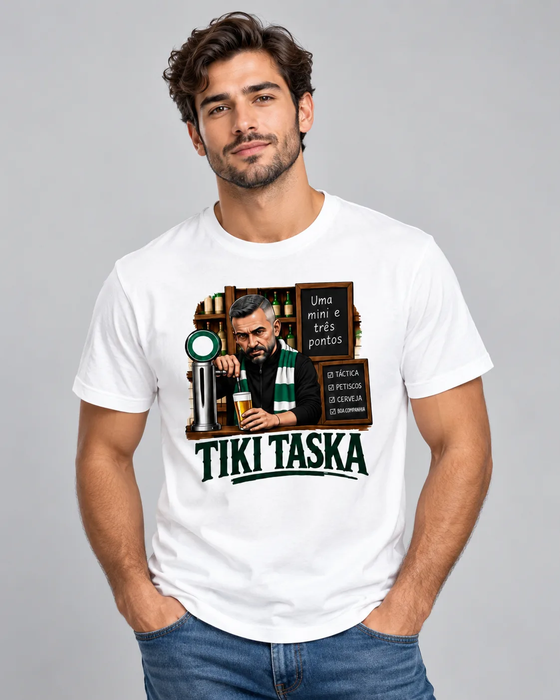 T-Shirt “Tiki Taska — Futebol à la Taska” 1 T-Shirt “Tiki Taska — Futebol à la Taska” - Image 1